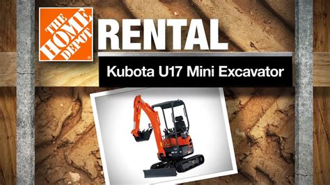 home depot rent mini excavator|renting mini excavator near me.